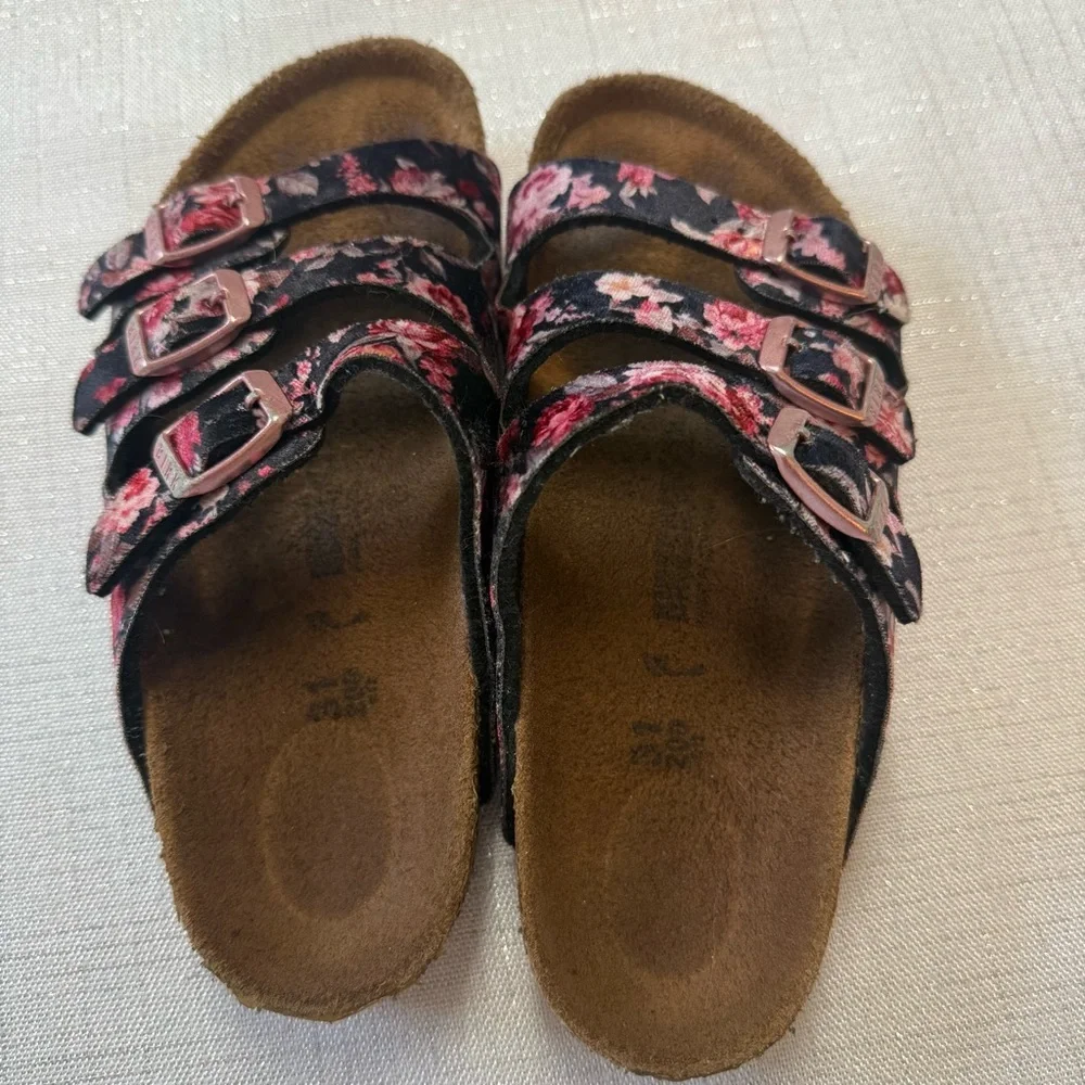 Birkenstock Kids Florida Sandals Floral Summer Girls Size 13-13.5 / 31